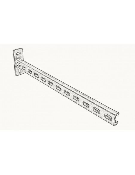 Soporte perf. Vertical 41X21 "Strut" BUP1000