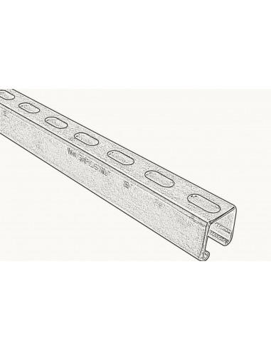 Guia perforada Strut 41X41mm (PG)
