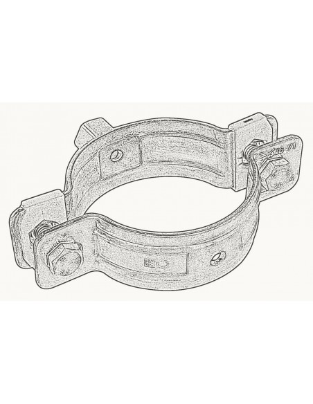 Abrazadera HD500 BUP1000 M8/M10, M10/M12