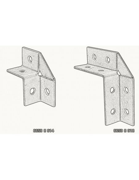Conectores Carril 90º (2D) BUP1000 "Strut"