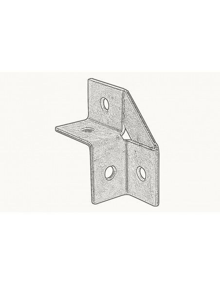 Conectores Carril 90º (2D) INOX "Strut"