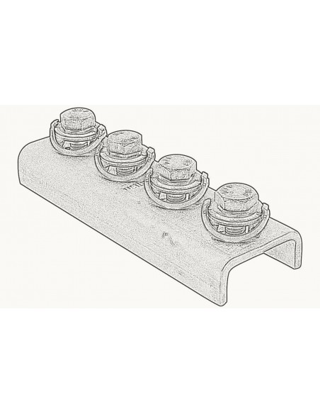 Conector Unión Rápida U Carril BUP1000 "Strut"