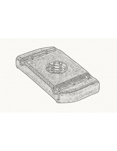 Tuerca Guia para Carril "Strut" INOX