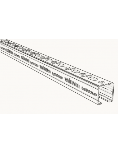 Guia perforada "C" 30X30mm x (2mm)