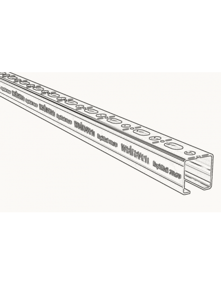 Guia perforada "C" 30X30mm x (2mm)